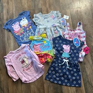 Girls 2T Peppa Pig Bundle